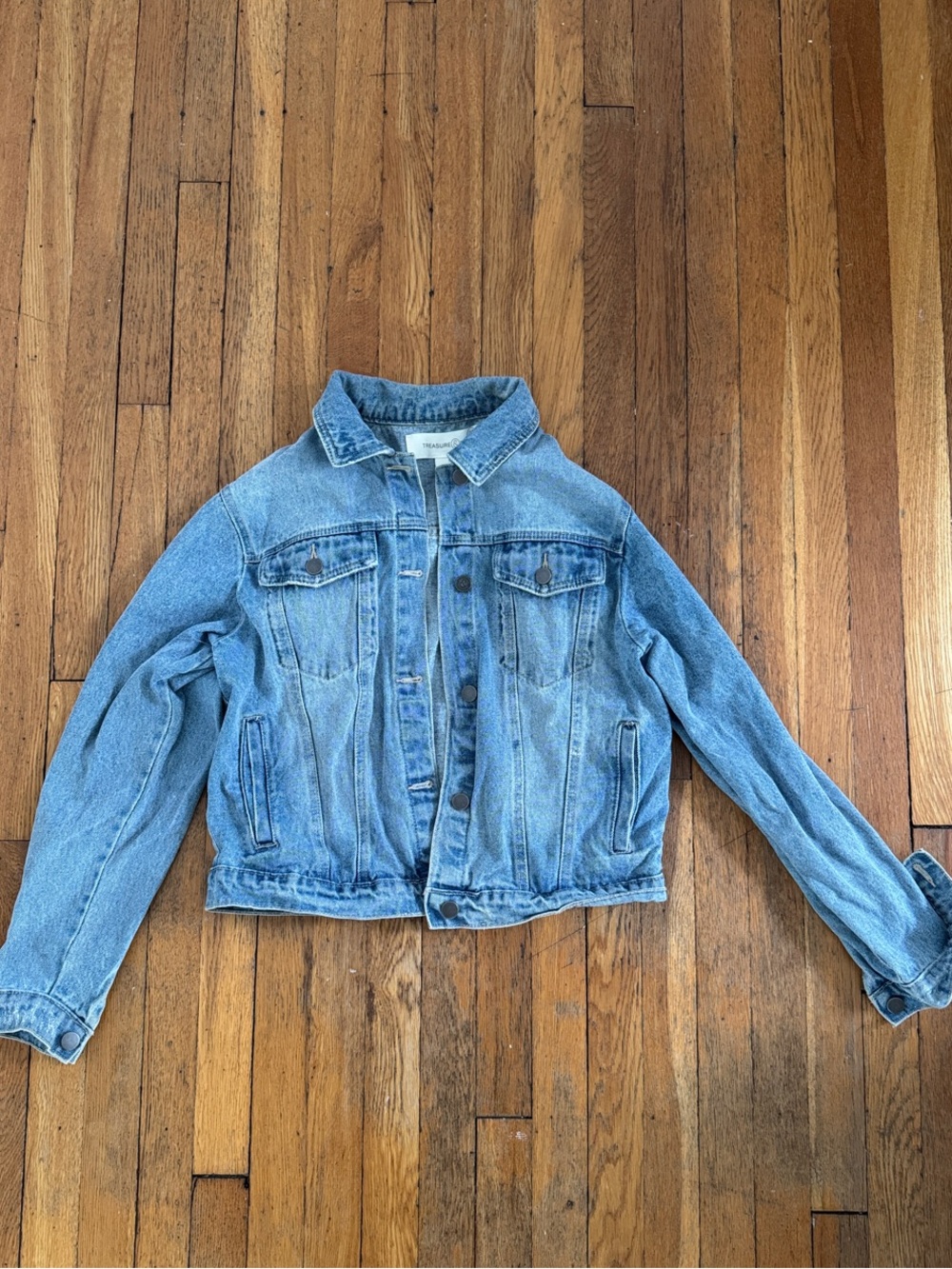 Treasure & Bond Light Blue Denim Trucker Jacket